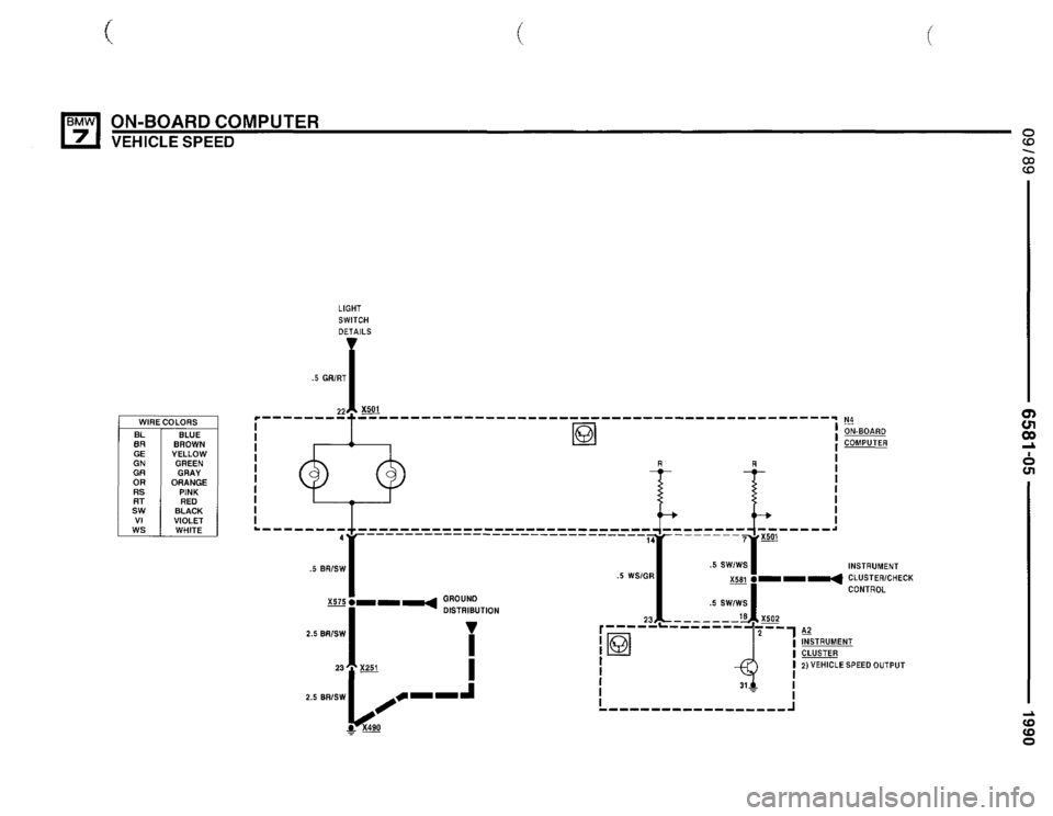 BMW 735il 1990 E32 Electrical Troubleshooting Manual 