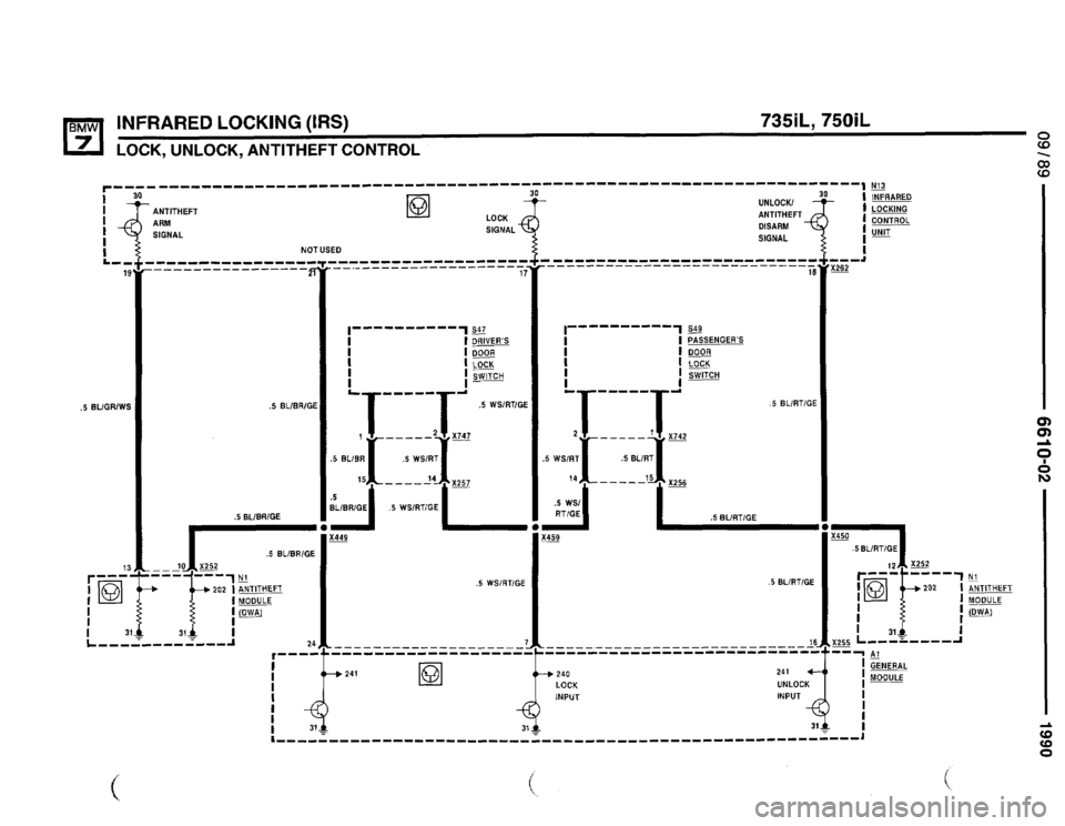 BMW 735il 1990 E32 Electrical Troubleshooting Manual 