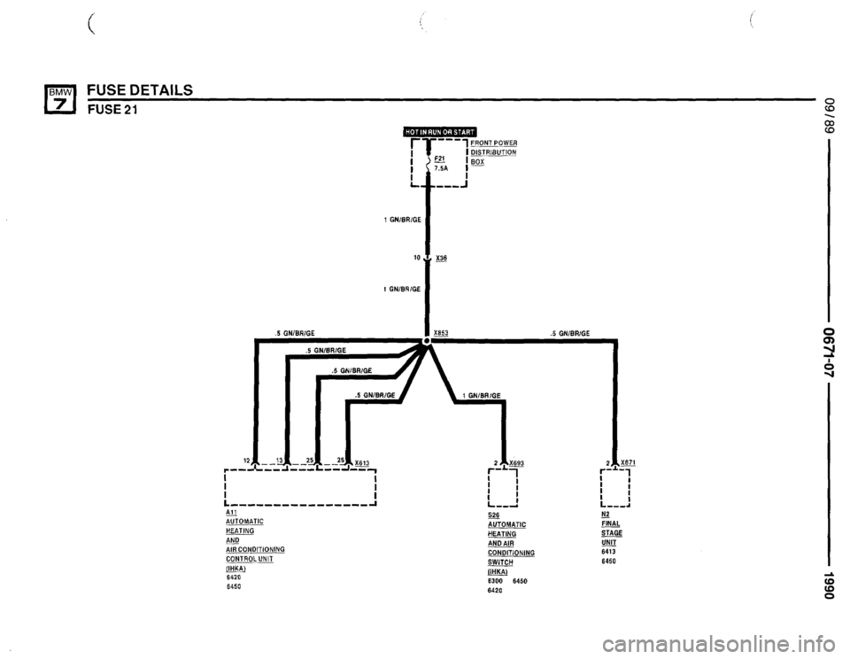 BMW 750il 1990 E32 Electrical Troubleshooting Manual 