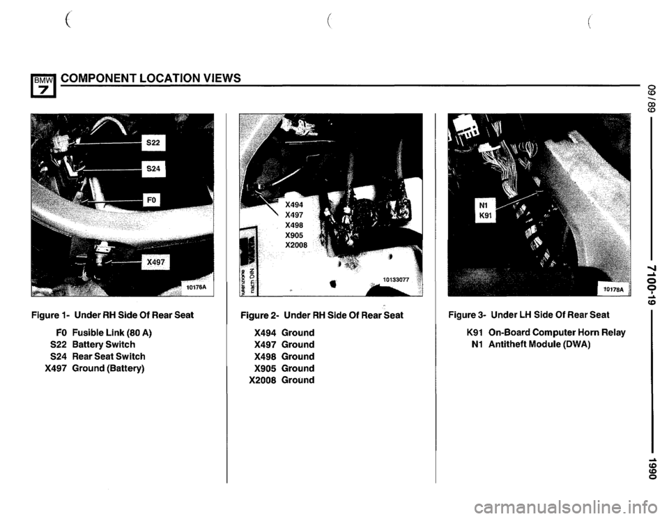 BMW 750il 1990 E32 Electrical Troubleshooting Manual 