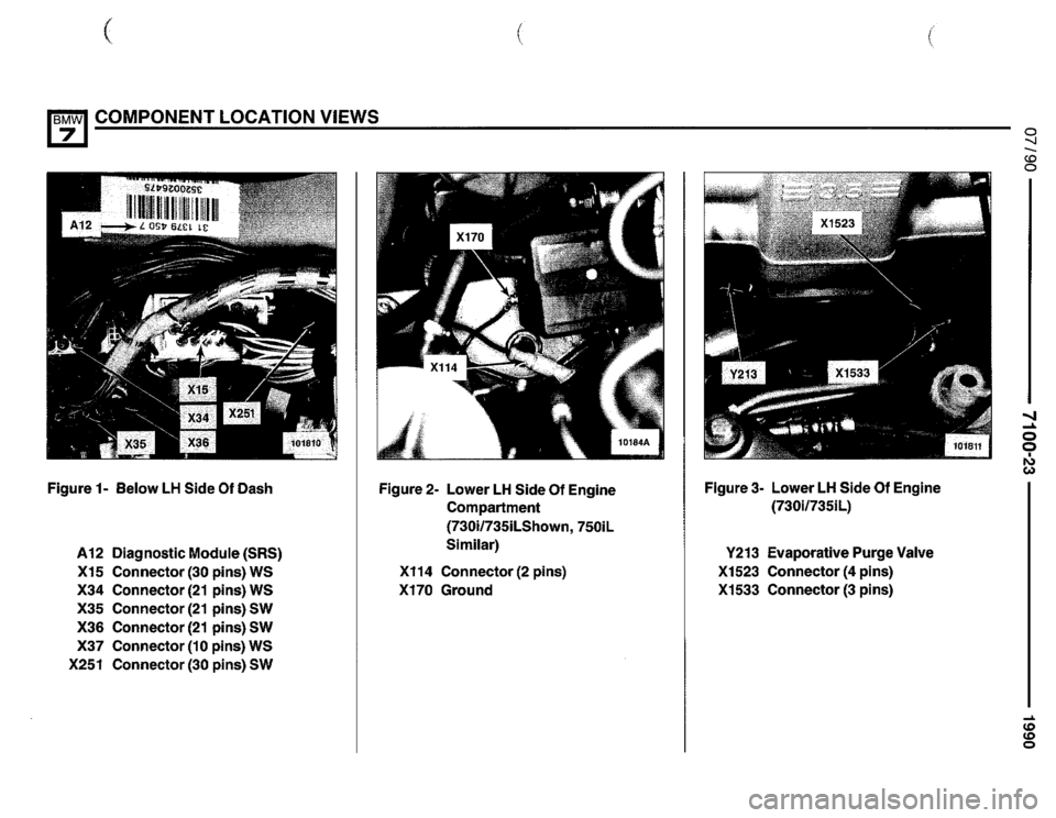 BMW 750il 1990 E32 Electrical Troubleshooting Manual 