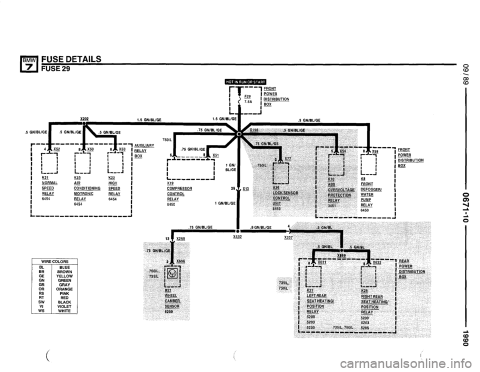 BMW 750il 1990 E32 Electrical Troubleshooting Manual 