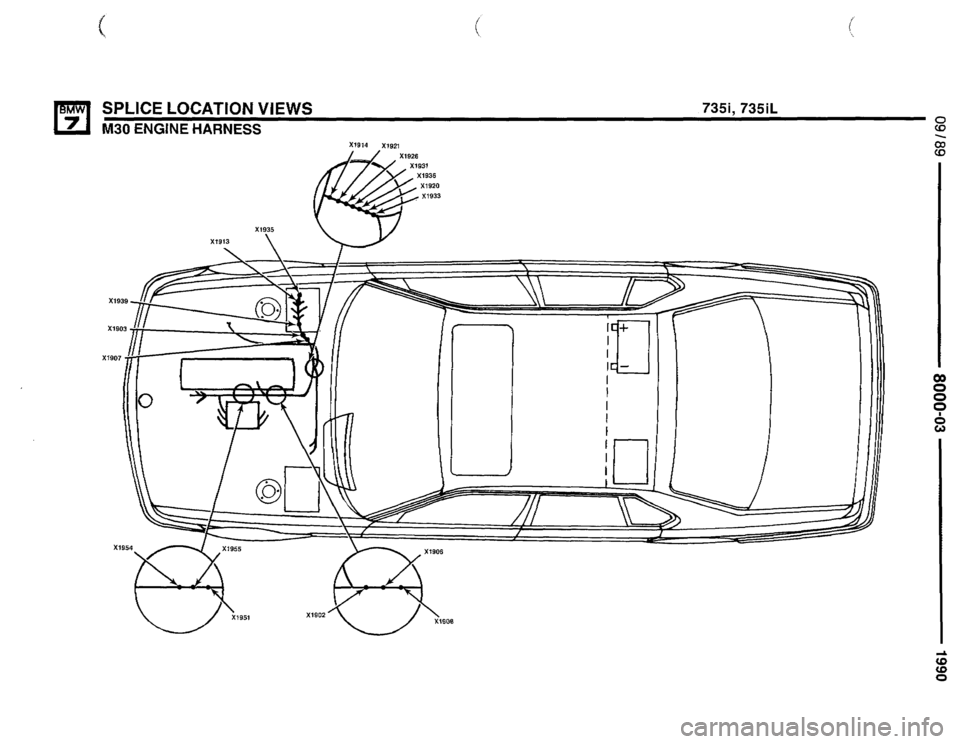 BMW 750il 1990 E32 Electrical Troubleshooting Manual 