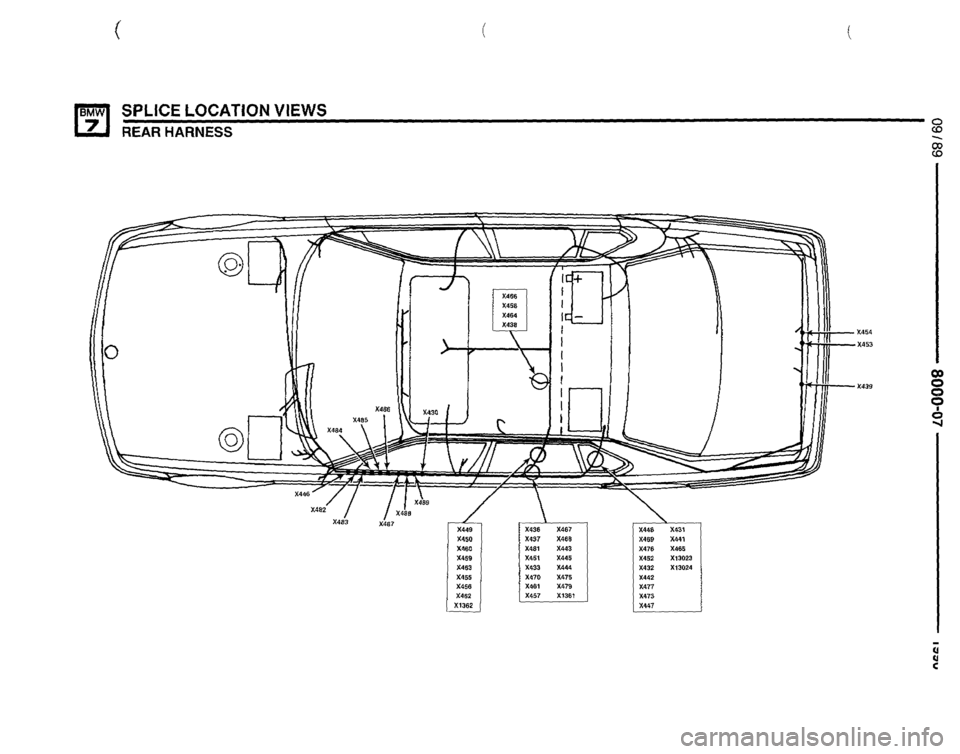 BMW 735il 1990 E32 Electrical Troubleshooting Manual 