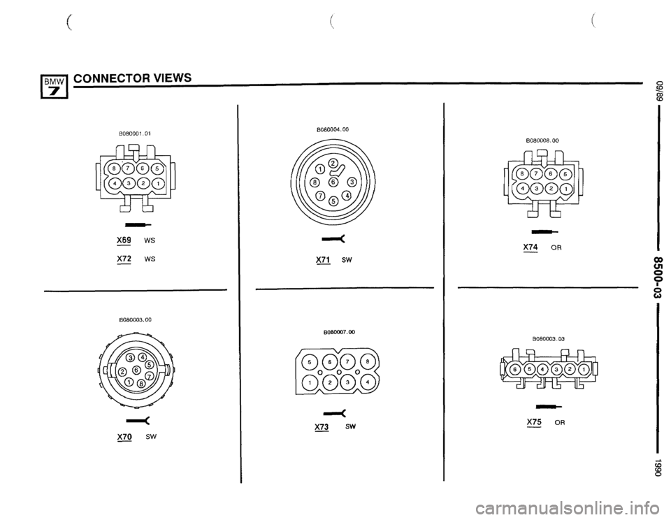 BMW 735il 1990 E32 Electrical Troubleshooting Manual 