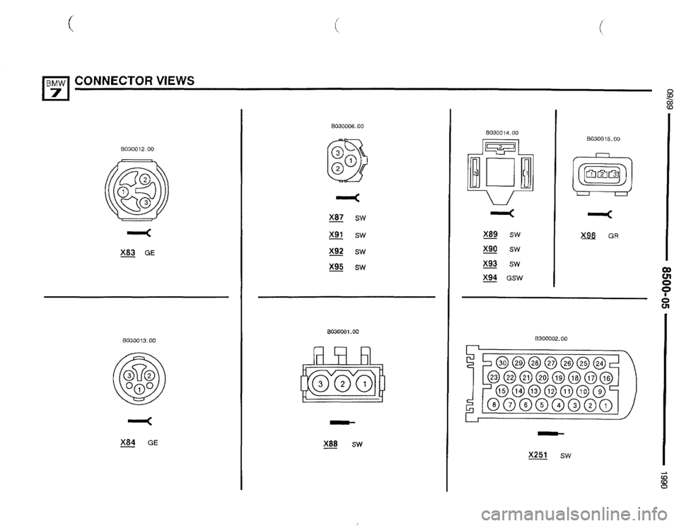 BMW 735il 1990 E32 Electrical Troubleshooting Manual 