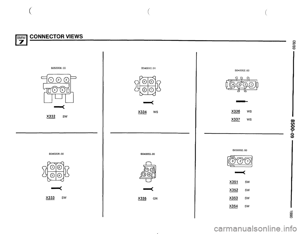 BMW 735il 1990 E32 Electrical Troubleshooting Manual 