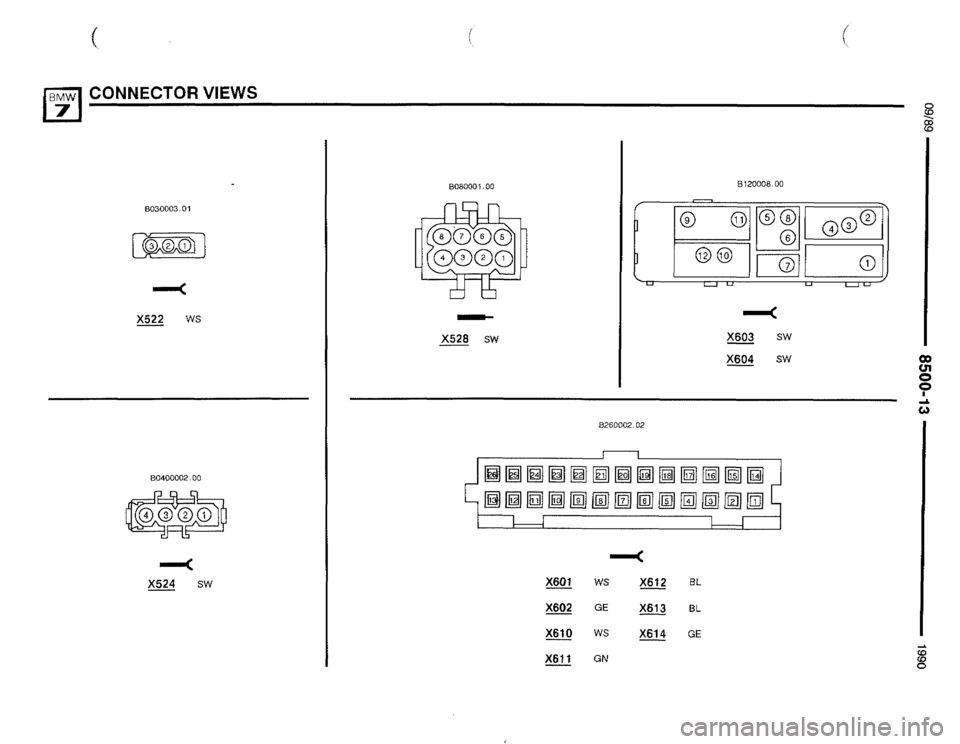 BMW 750il 1990 E32 Electrical Troubleshooting Manual 