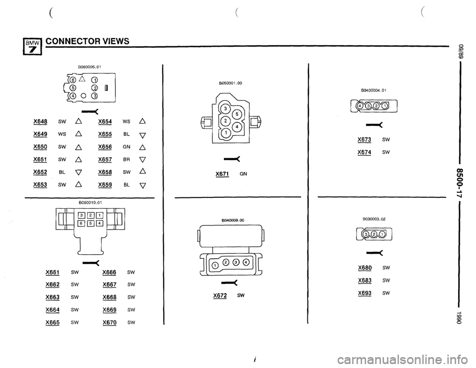 BMW 750il 1990 E32 Electrical Troubleshooting Manual 