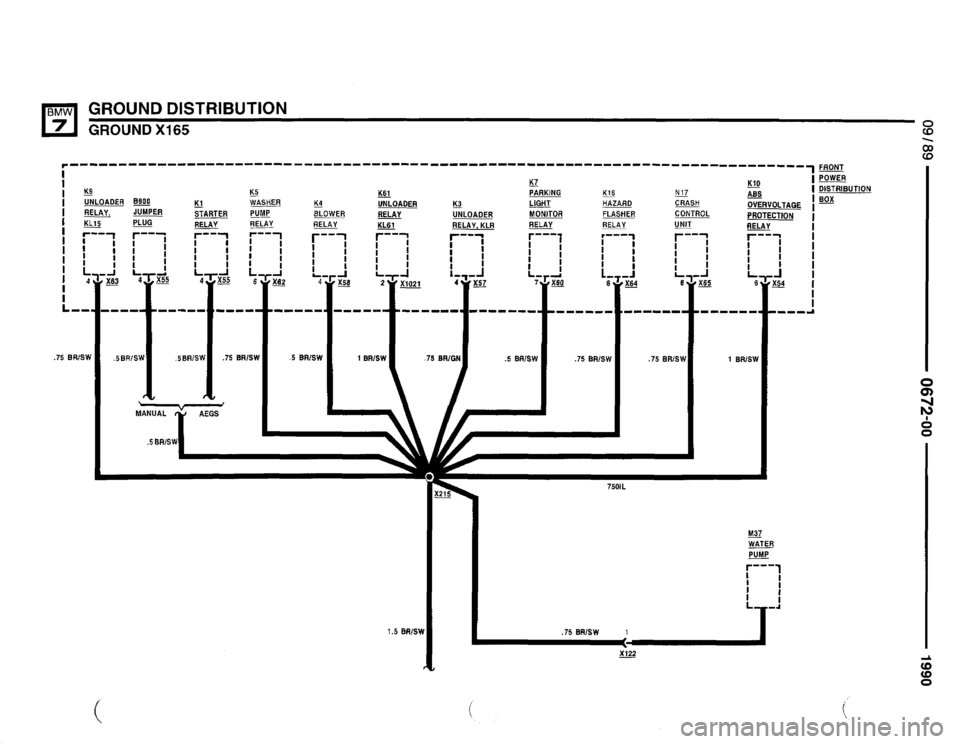 BMW 750il 1990 E32 Electrical Troubleshooting Manual 