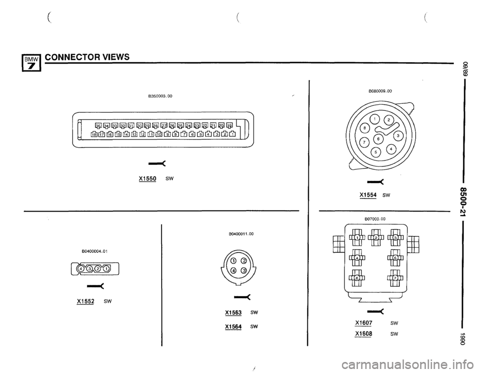 BMW 735il 1990 E32 Electrical Troubleshooting Manual 