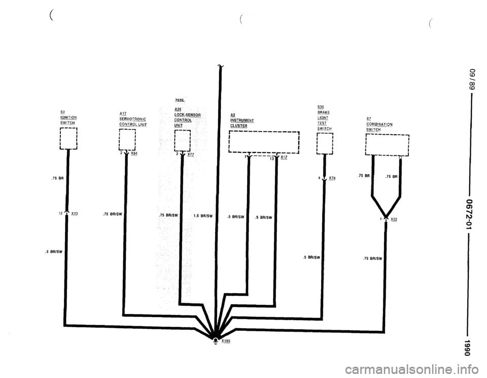 BMW 750il 1990 E32 Electrical Troubleshooting Manual 