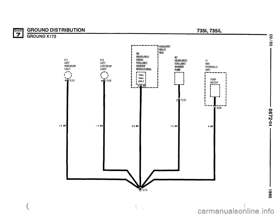 BMW 750il 1990 E32 Electrical Troubleshooting Manual 