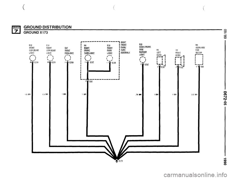 BMW 750il 1990 E32 Electrical Troubleshooting Manual 