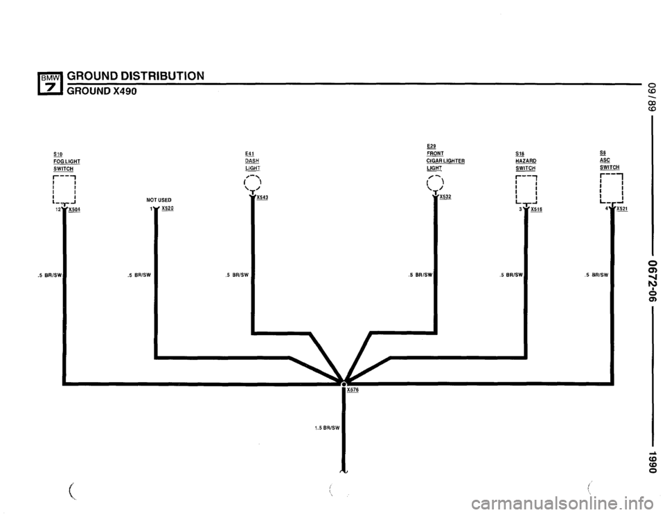BMW 750il 1990 E32 Electrical Troubleshooting Manual 