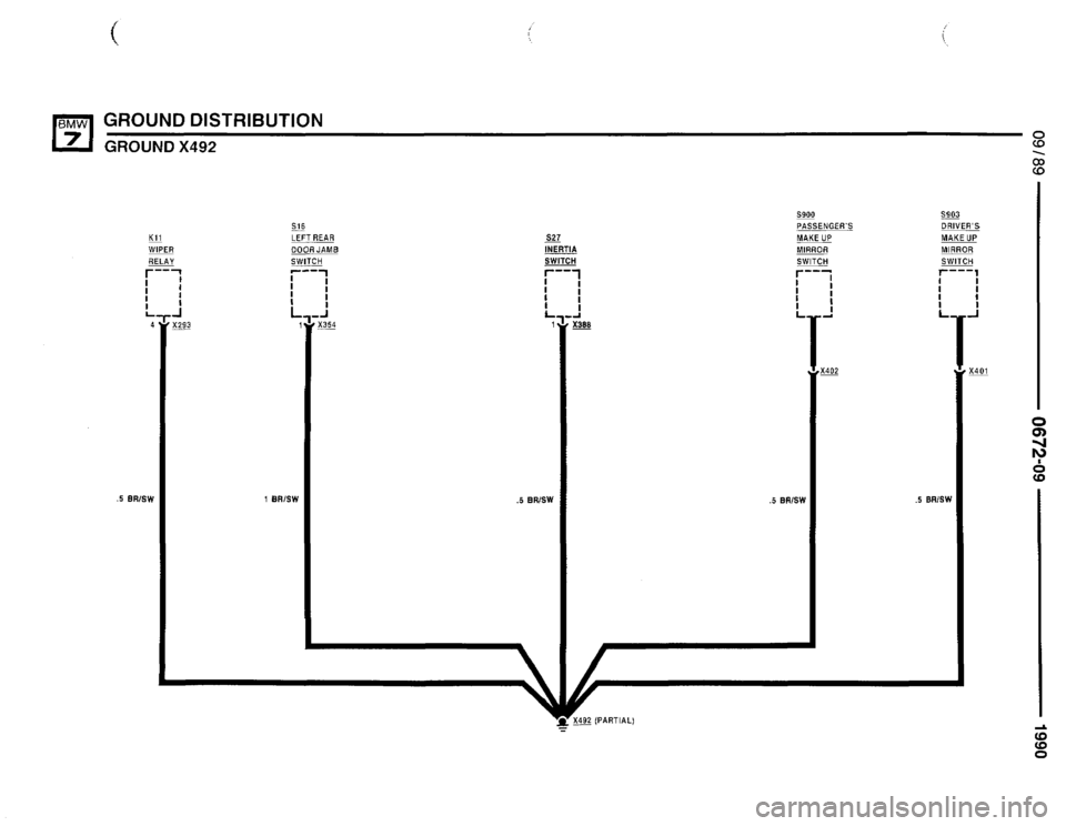 BMW 750il 1990 E32 Electrical Troubleshooting Manual 