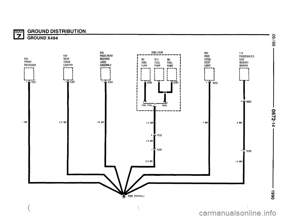 BMW 750il 1990 E32 Electrical Troubleshooting Manual 