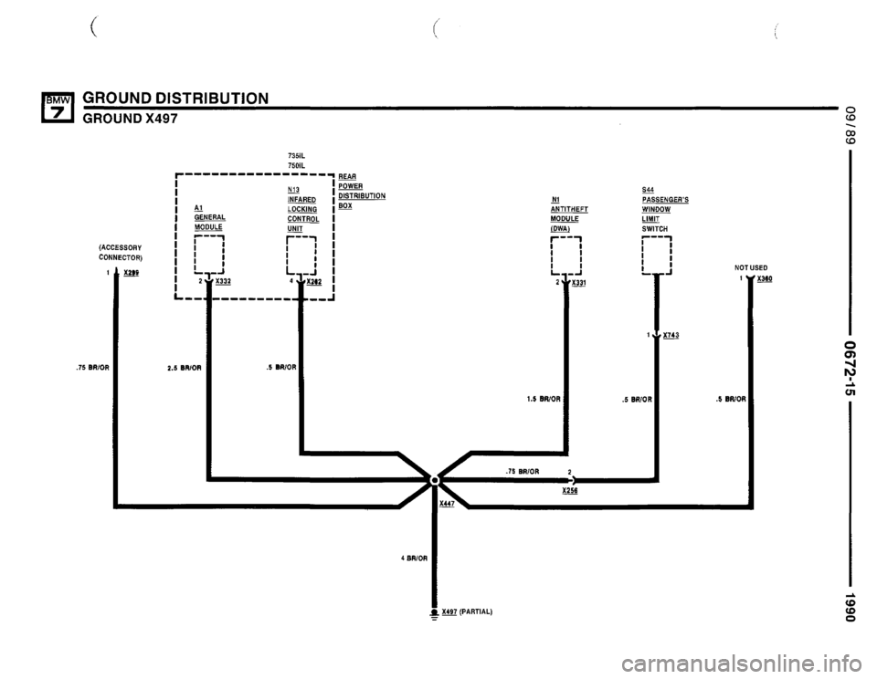 BMW 750il 1990 E32 Electrical Troubleshooting Manual 