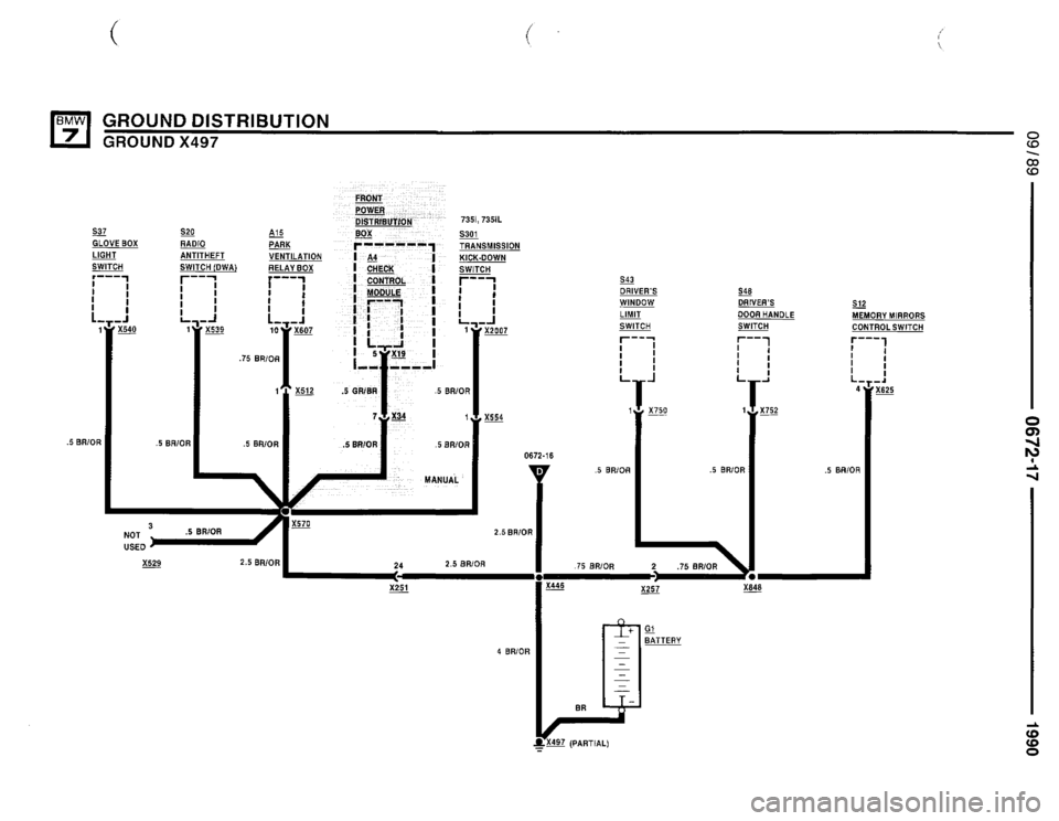 BMW 750il 1990 E32 Electrical Troubleshooting Manual 