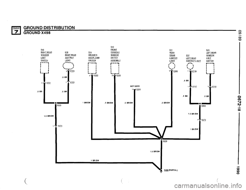 BMW 750il 1990 E32 Electrical Troubleshooting Manual 