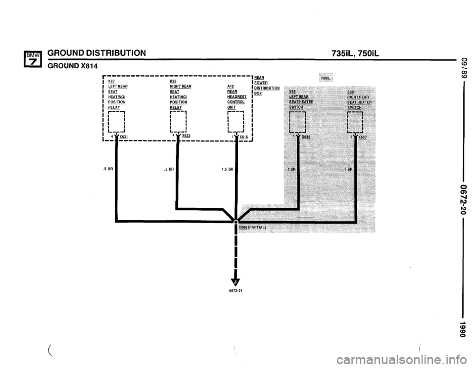 BMW 750il 1990 E32 Electrical Troubleshooting Manual 