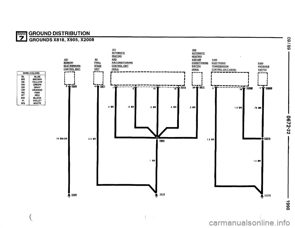 BMW 750il 1990 E32 Electrical Troubleshooting Manual 
