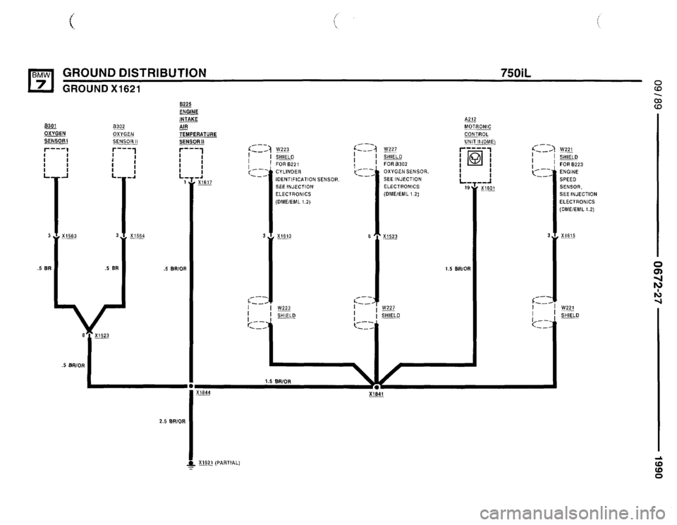 BMW 750il 1990 E32 Electrical Troubleshooting Manual 