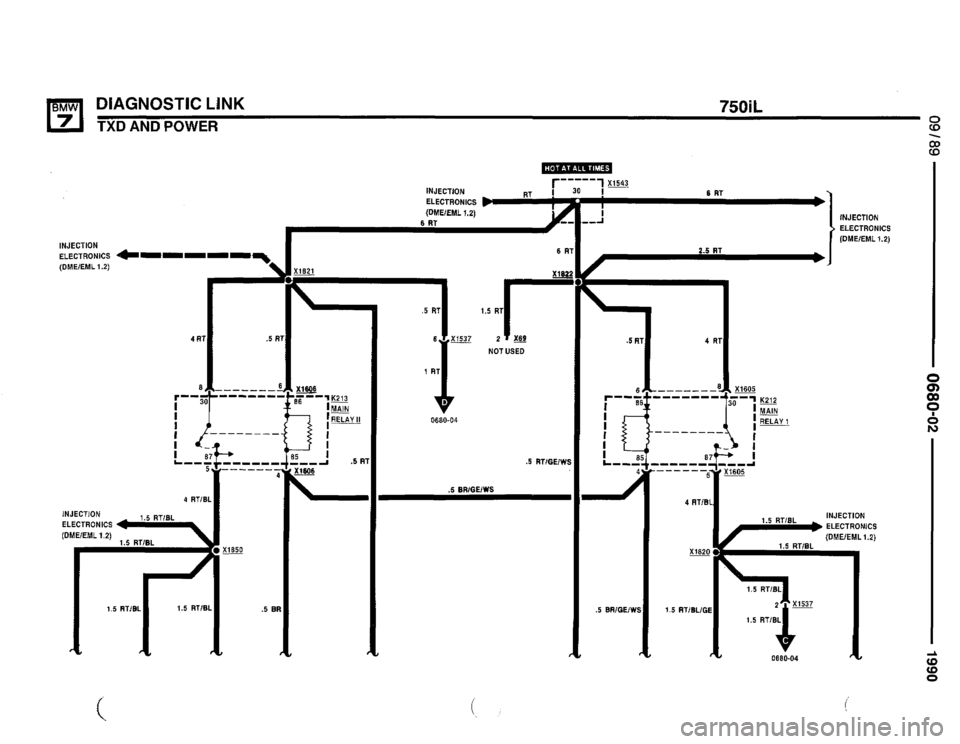 BMW 750il 1990 E32 Electrical Troubleshooting Manual 