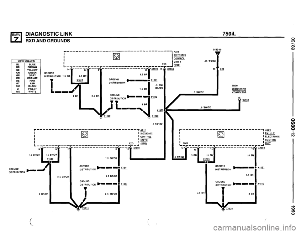 BMW 735il 1990 E32 Electrical Troubleshooting Manual 