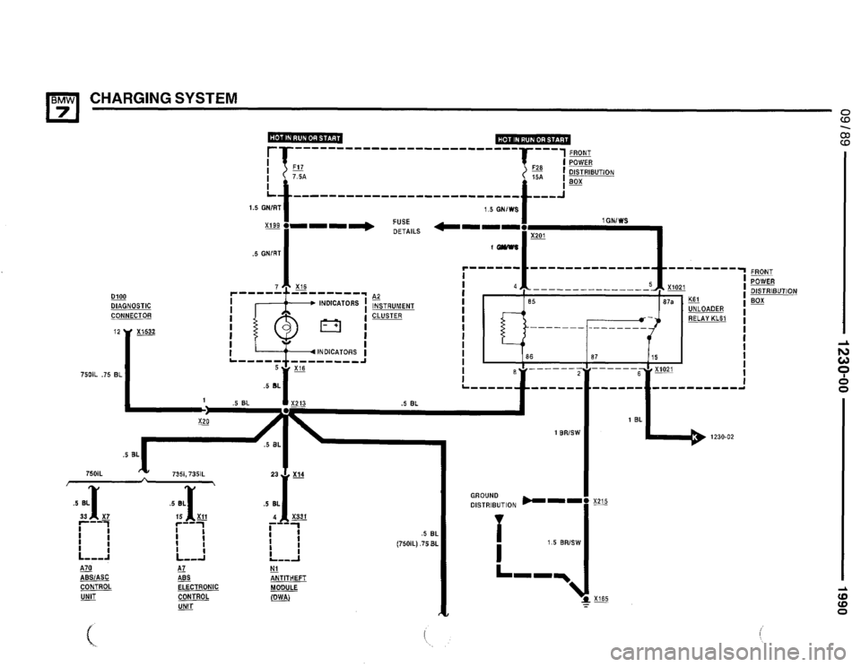 BMW 735il 1990 E32 Electrical Troubleshooting Manual 