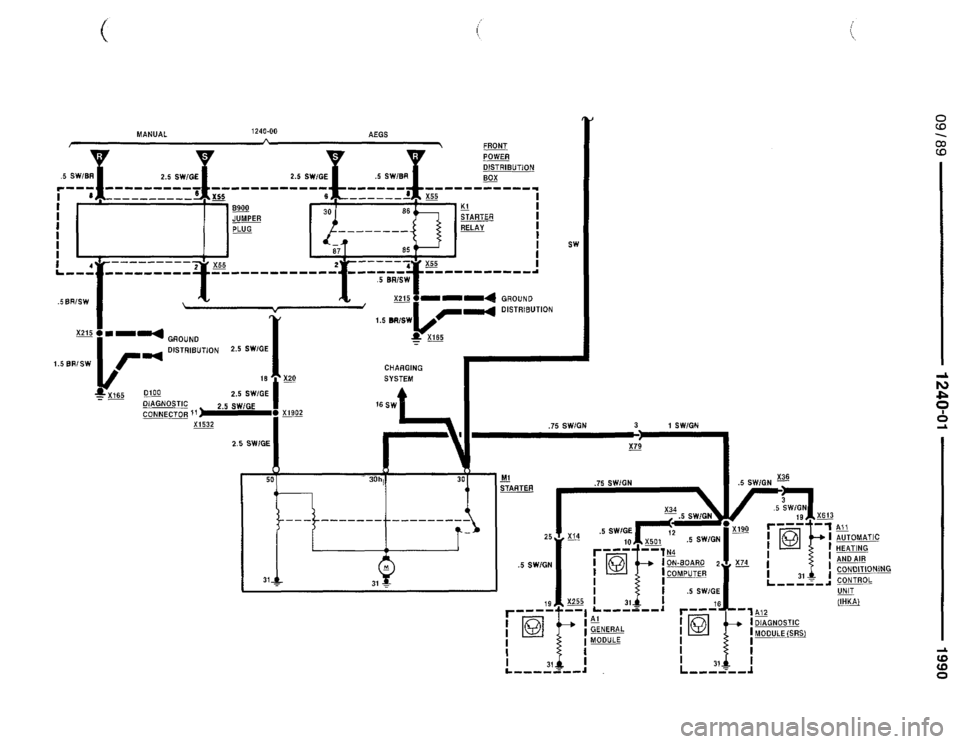 BMW 735il 1990 E32 Electrical Troubleshooting Manual 