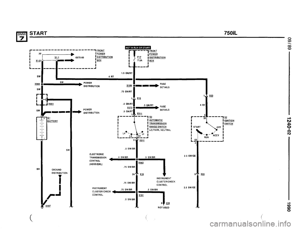 BMW 750il 1990 E32 Electrical Troubleshooting Manual 