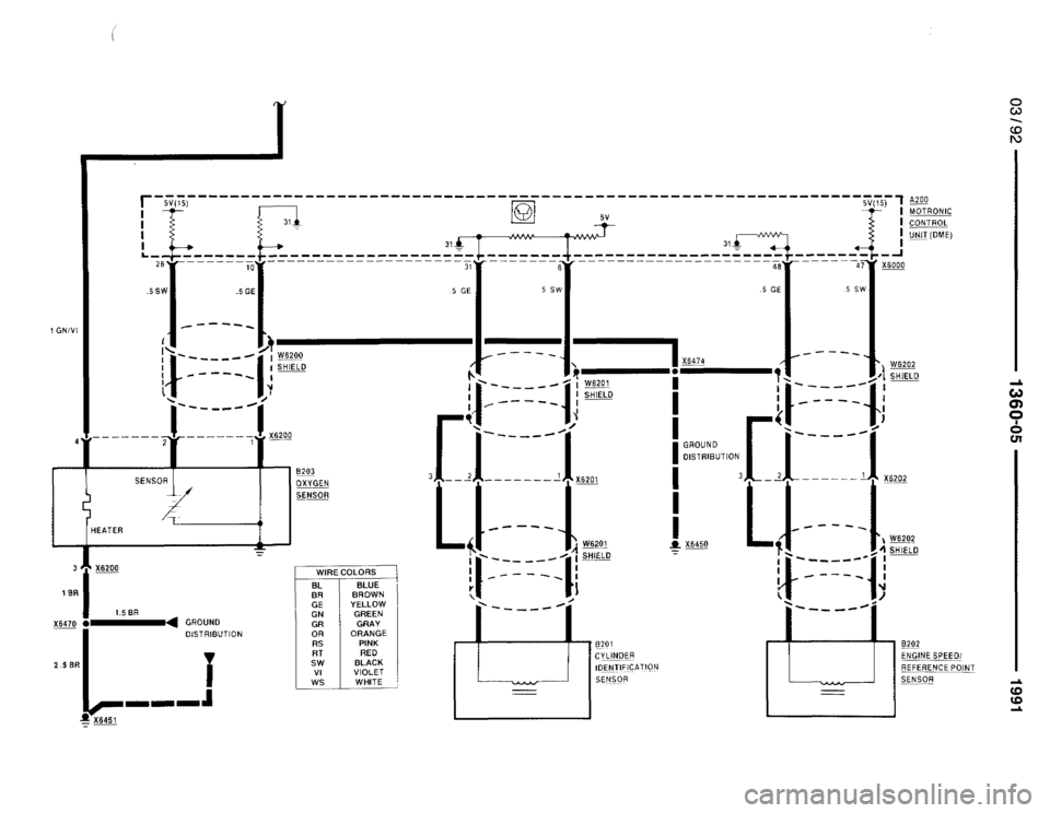 BMW 735i 1991 E32 Electrical Troubleshooting Manual 