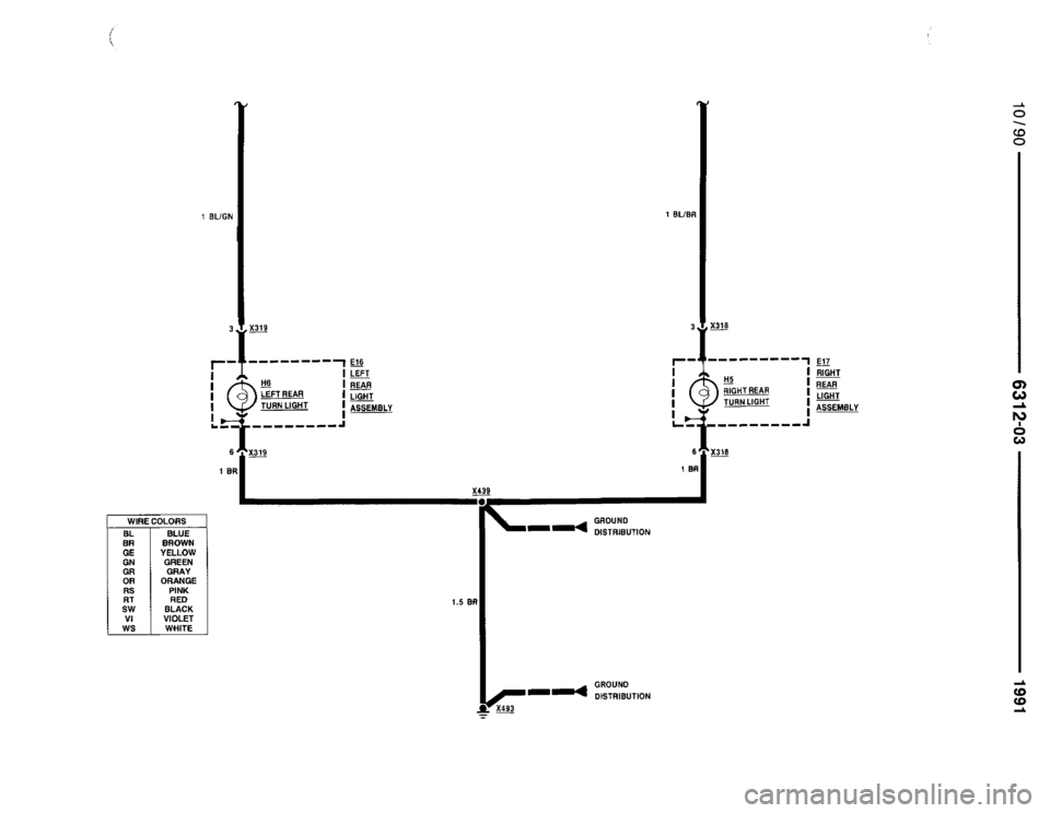 BMW 735i 1991 E32 Electrical Troubleshooting Manual 