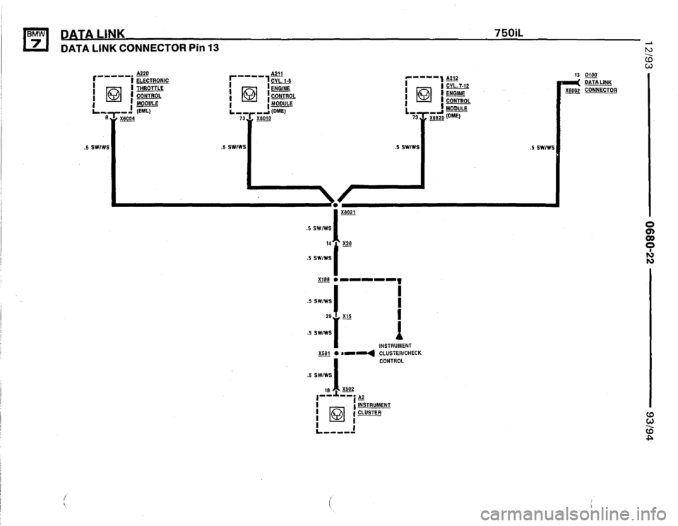 BMW 740il 1993 E32 Electrical Troubleshooting Manual 
