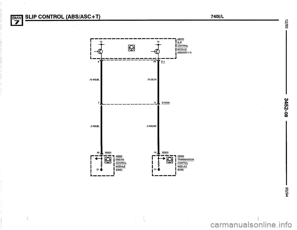BMW 740il 1993 E32 Electrical Troubleshooting Manual 