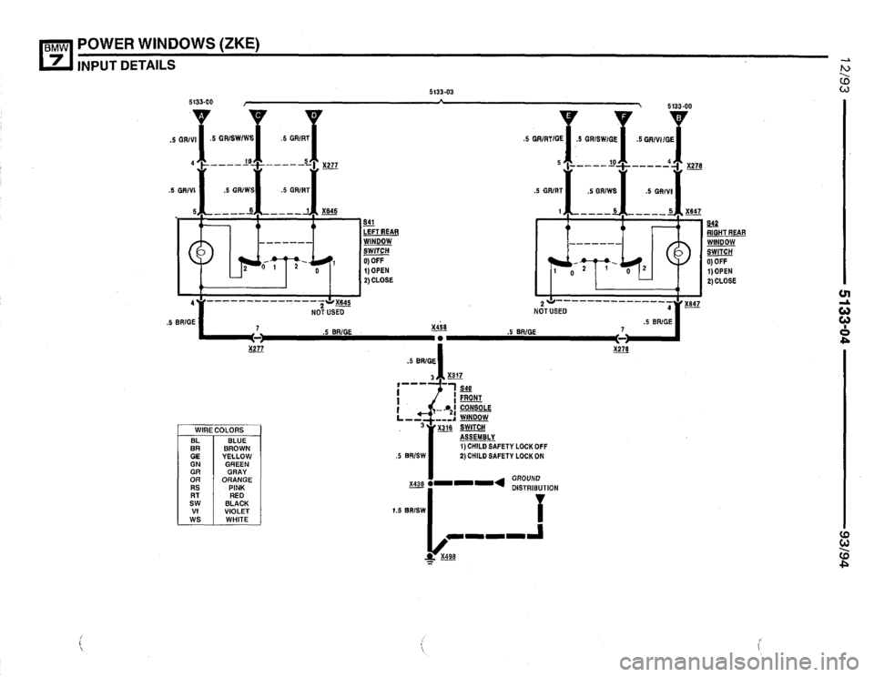BMW 740i 1993 E32 Electrical Troubleshooting Manual 