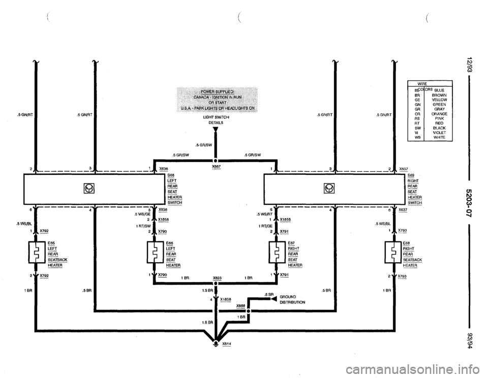 BMW 740i 1993 E32 Electrical Troubleshooting Manual 