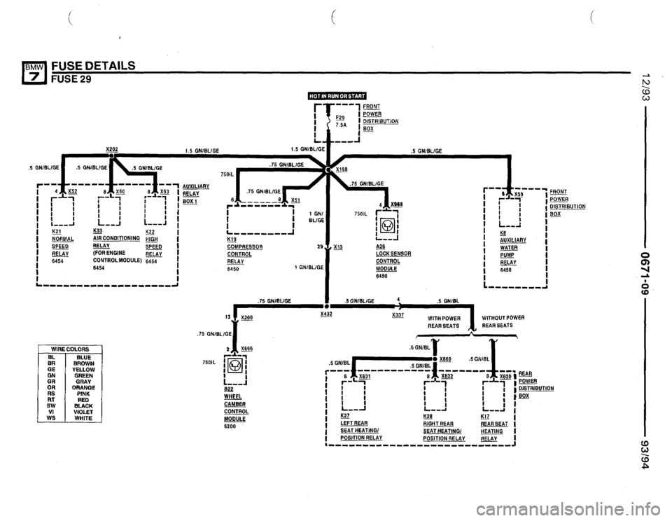 BMW 740i 1993 E32 Electrical Troubleshooting Manual 