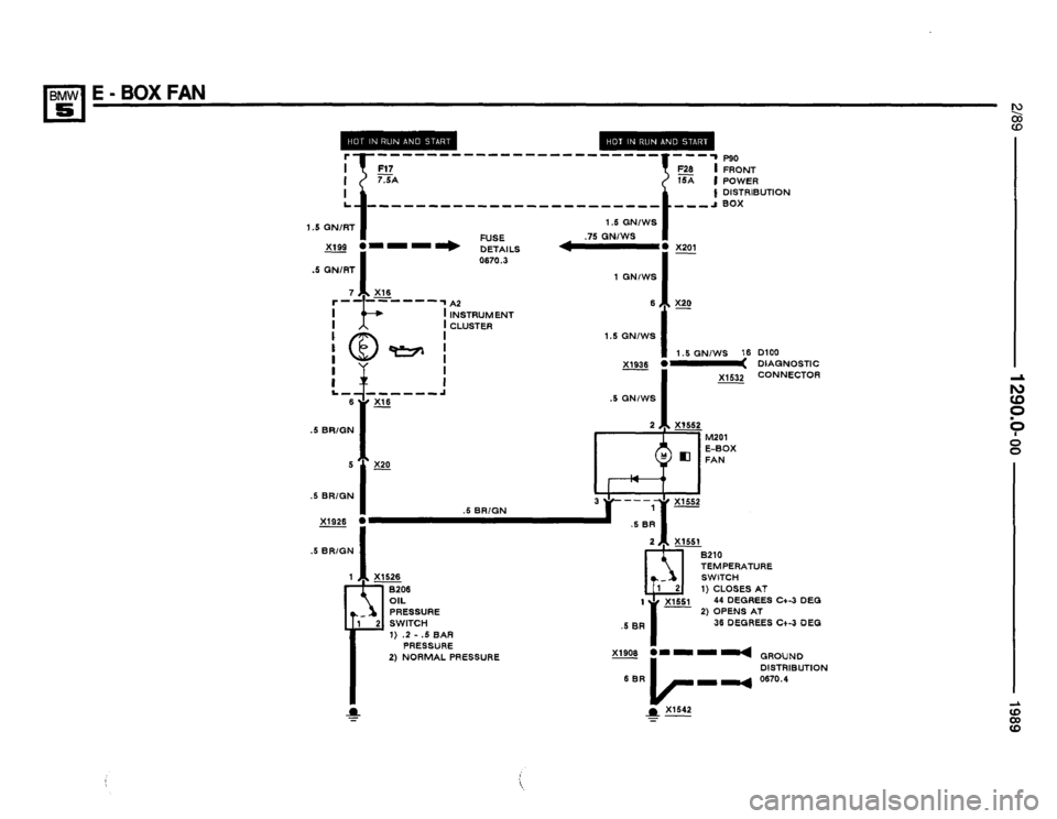 BMW 535i 1989 E34 Electrical Troubleshooting Manual 