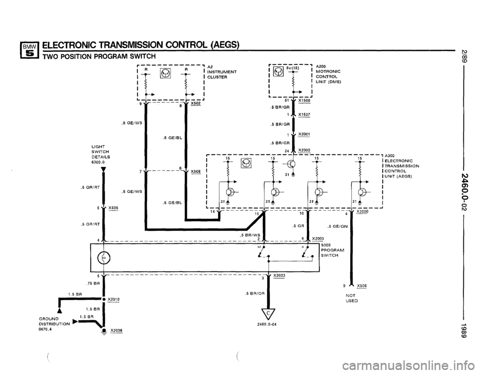 BMW 525i 1989 E34 Electrical Troubleshooting Manual 