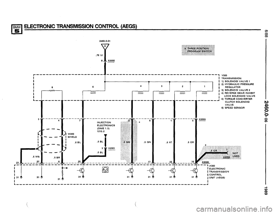 BMW 525i 1989 E34 Electrical Troubleshooting Manual 
