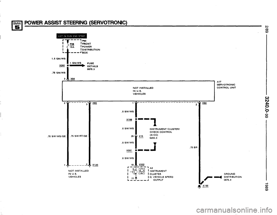 BMW 535i 1989 E34 Electrical Troubleshooting Manual 