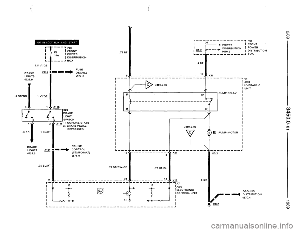 BMW 535i 1989 E34 Electrical Troubleshooting Manual 