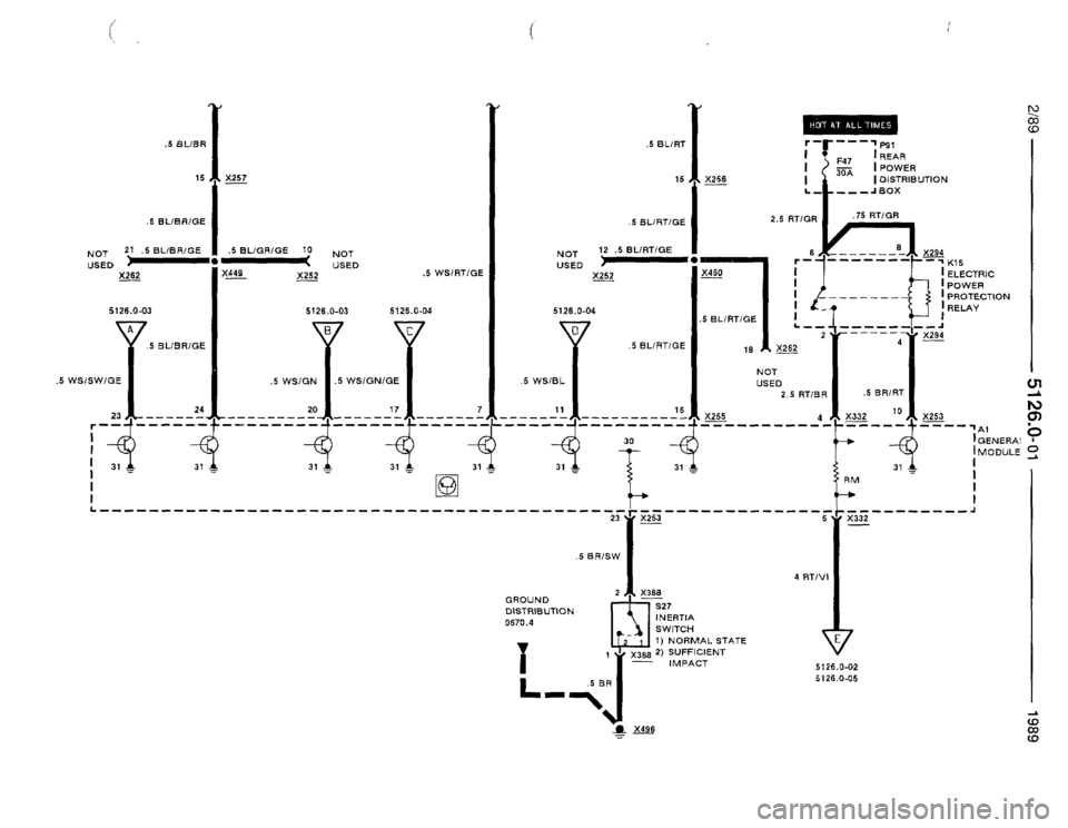 BMW 525i 1989 E34 Electrical Troubleshooting Manual 