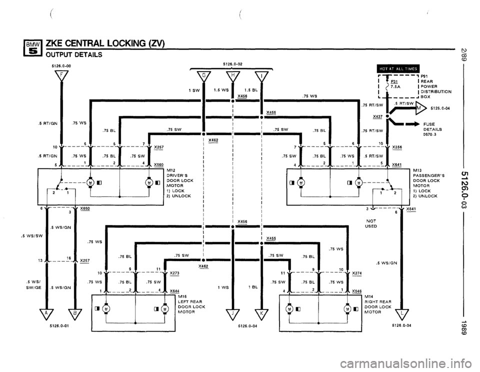 BMW 525i 1989 E34 Electrical Troubleshooting Manual 