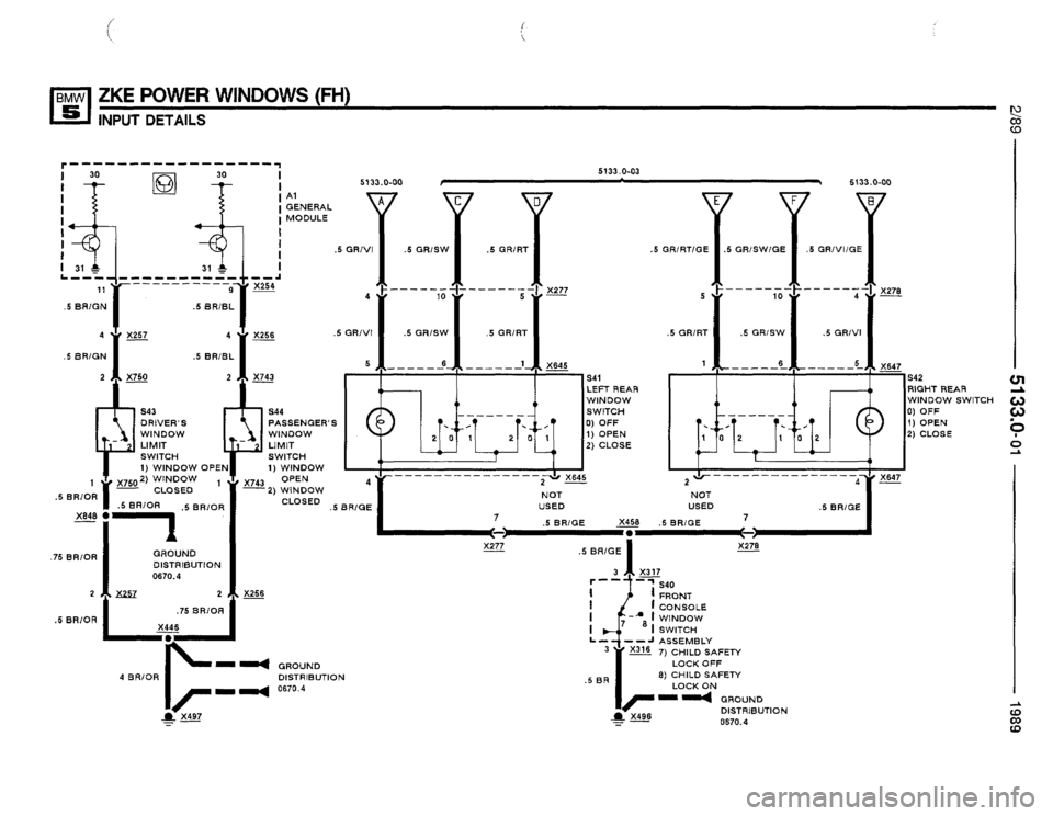 BMW 525i 1989 E34 Electrical Troubleshooting Manual 