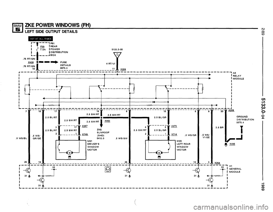 BMW 525i 1989 E34 Electrical Troubleshooting Manual 