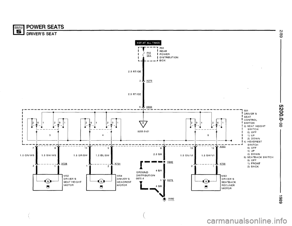 BMW 525i 1989 E34 Electrical Troubleshooting Manual 