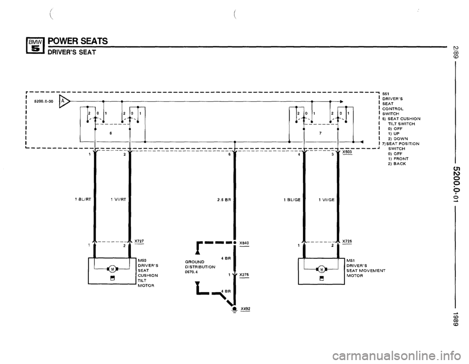 BMW 525i 1989 E34 Electrical Troubleshooting Manual 